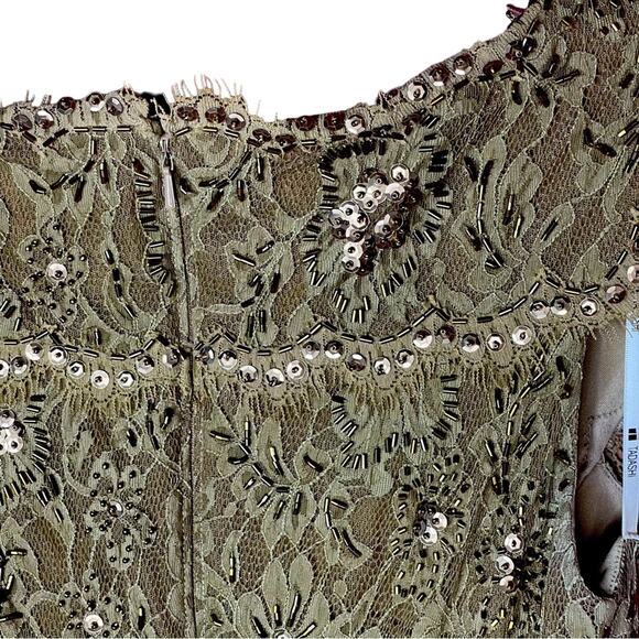 Tadashi Shoji Collection Metallic Beaded Party Dress - Picture 7 of 11